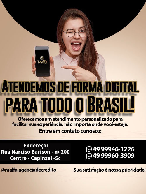 Atendimento para todo Brasil