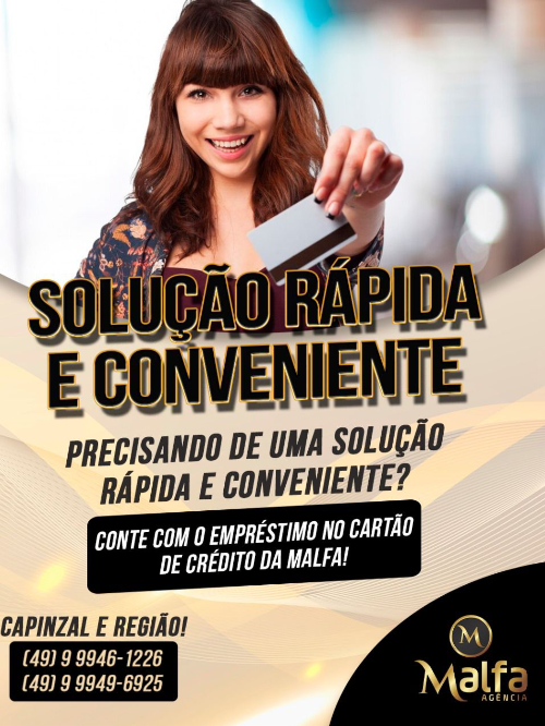 Empréstimos pelo cartão de crédito