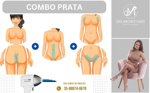 Depilação a laser pacote prata