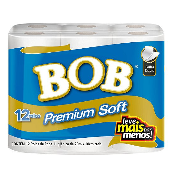 Papel Higiênico Bob c/12 rolos