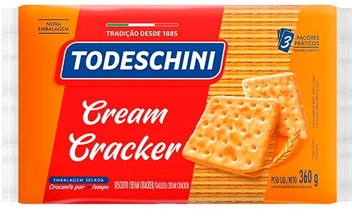 Biscoito Cream Cracker Todeschini 360g
