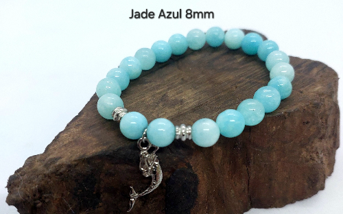 Pulseira Jade Azul 8mm