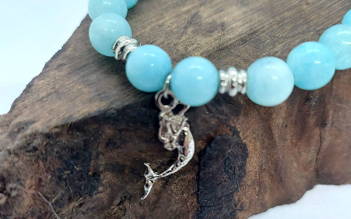 Pulseira Jade Azul 8mm