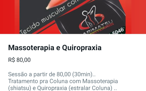 Massoterapia e Quiropraxia