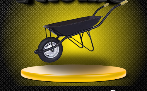 Carrinho de mão maestro preto 45lt