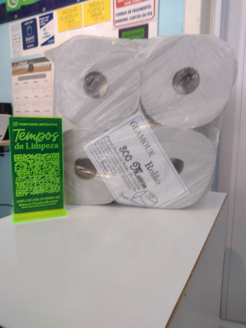 Papel higiênico Rolo 300 metros pardo