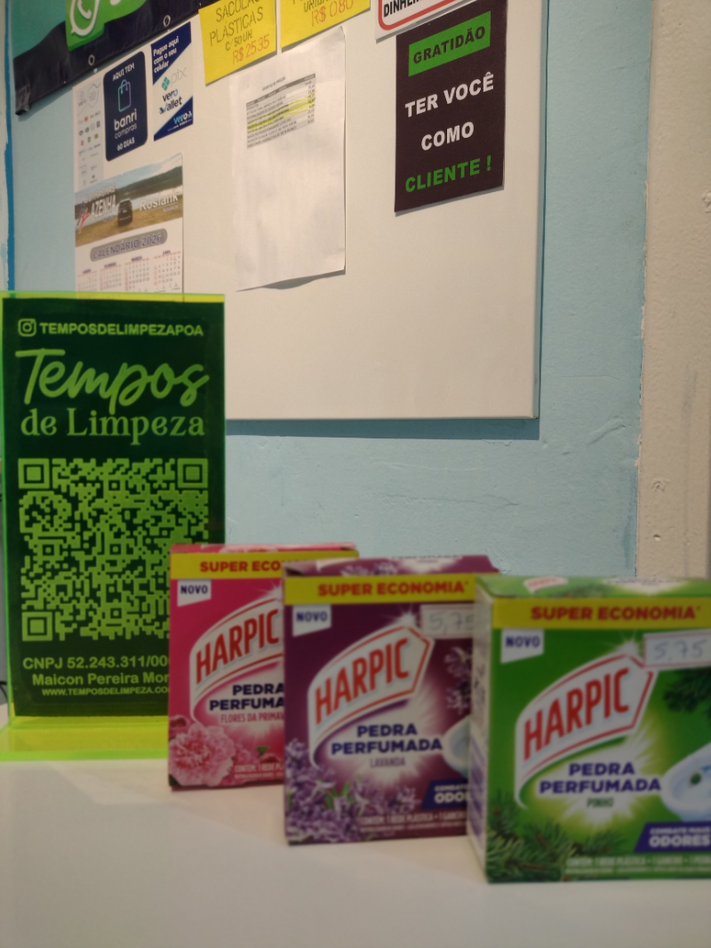 Pedra sanitária Harpic