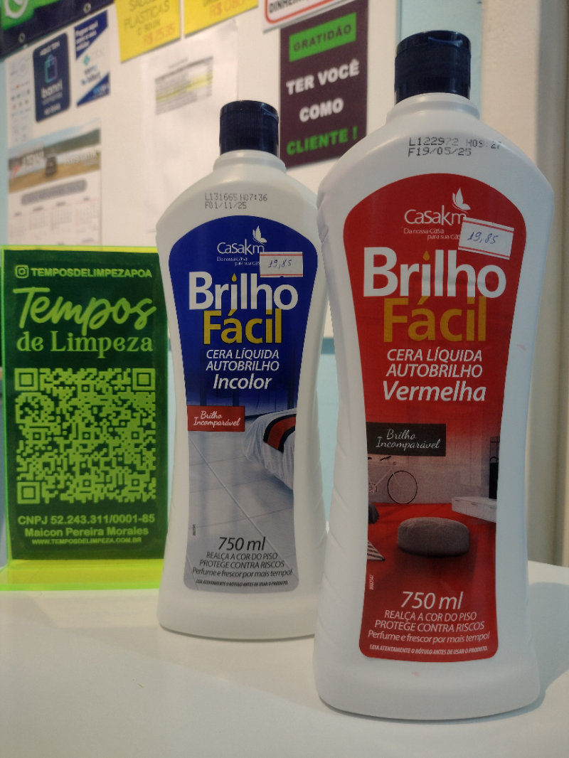 Cera líquida Brilho Fácil