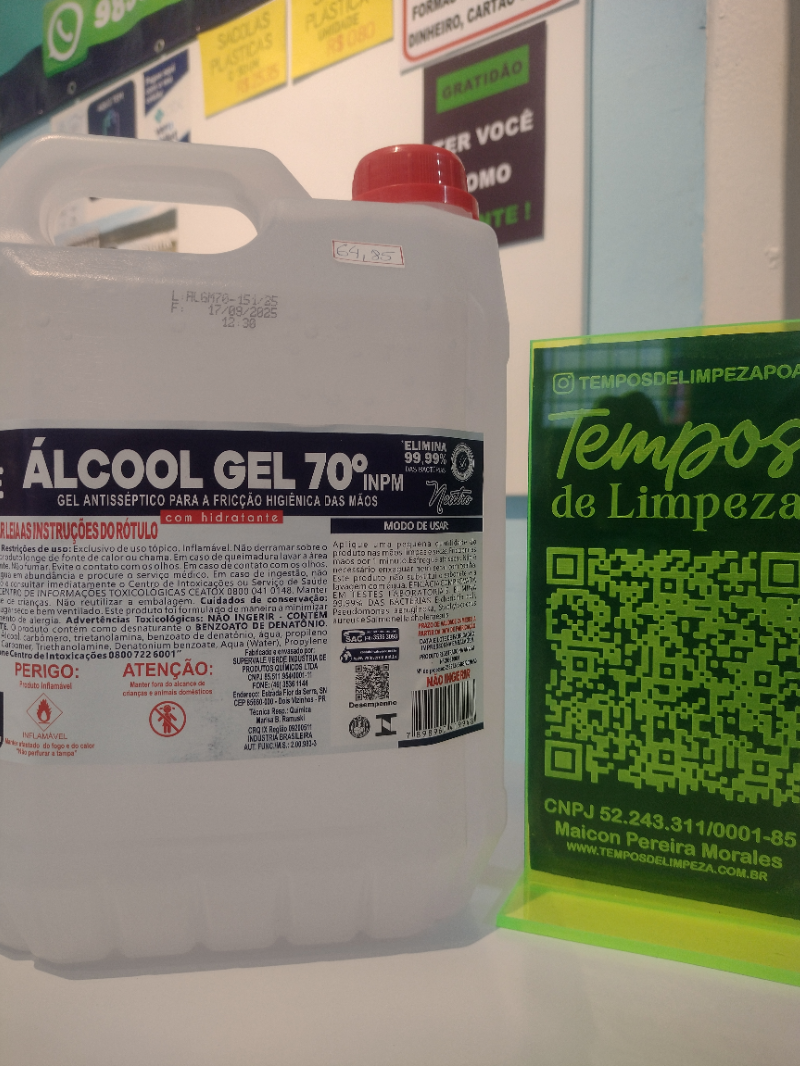 Álcool Gel Antisséptico 70°