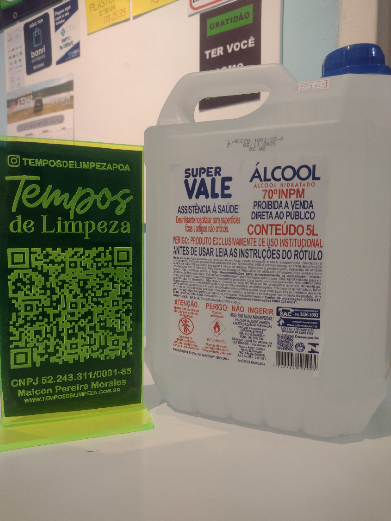 Álcool super vale 70° INPM