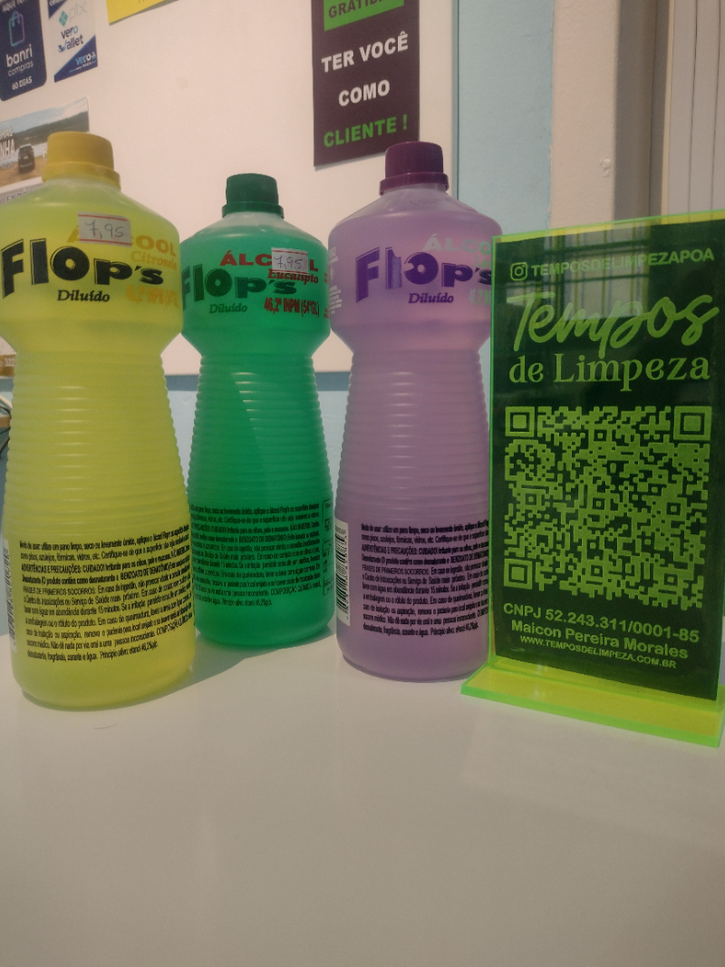 Álcool Aromas 46% 1 litro