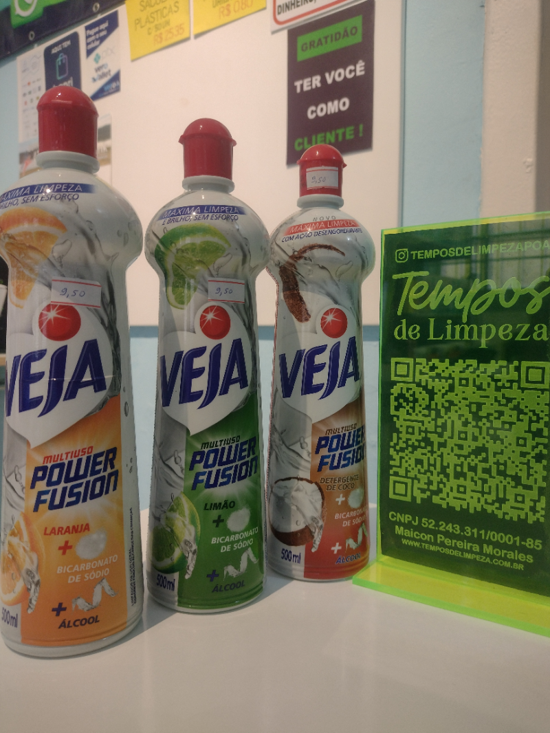 Mult uso veja com ação desengordurante