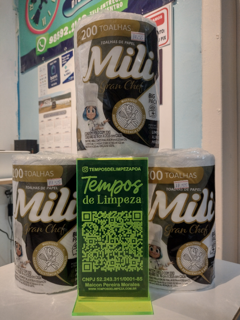 Toalhas de papel Gran Chef Mili 200 folhas