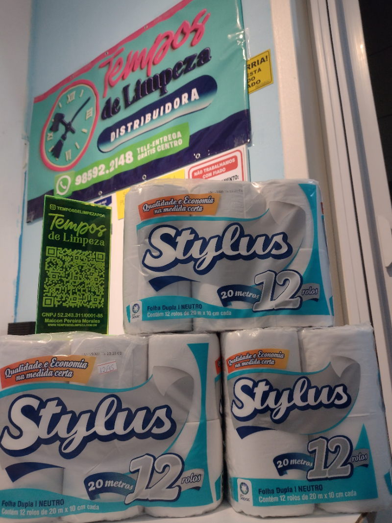 Papel Higiênico Stylus c/ 12 Rolos de 20 mts