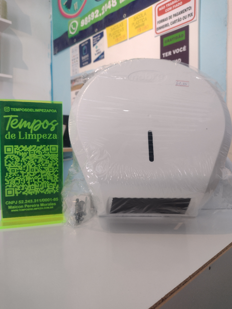 Porta Papel Higiênico Rolão de Parede