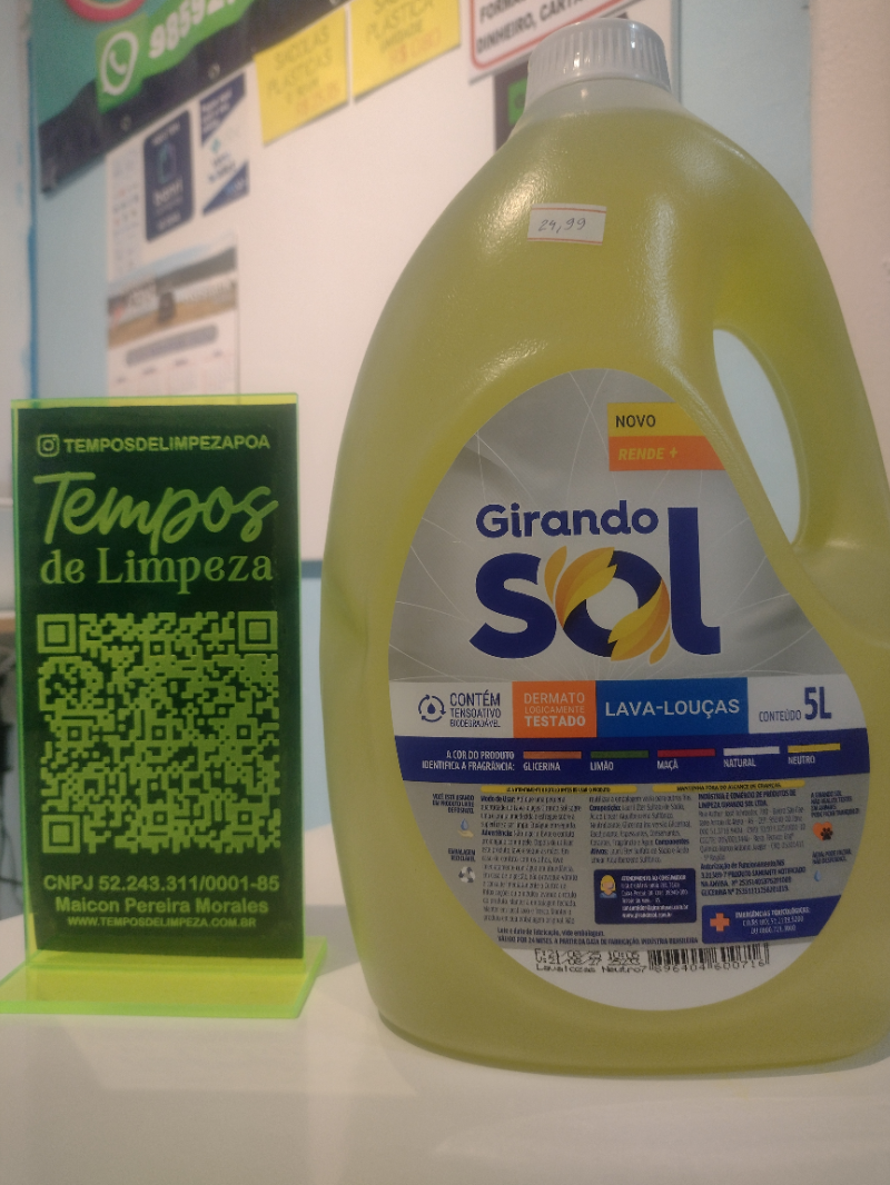 Detergente 5 litros Girando Sol ☀️