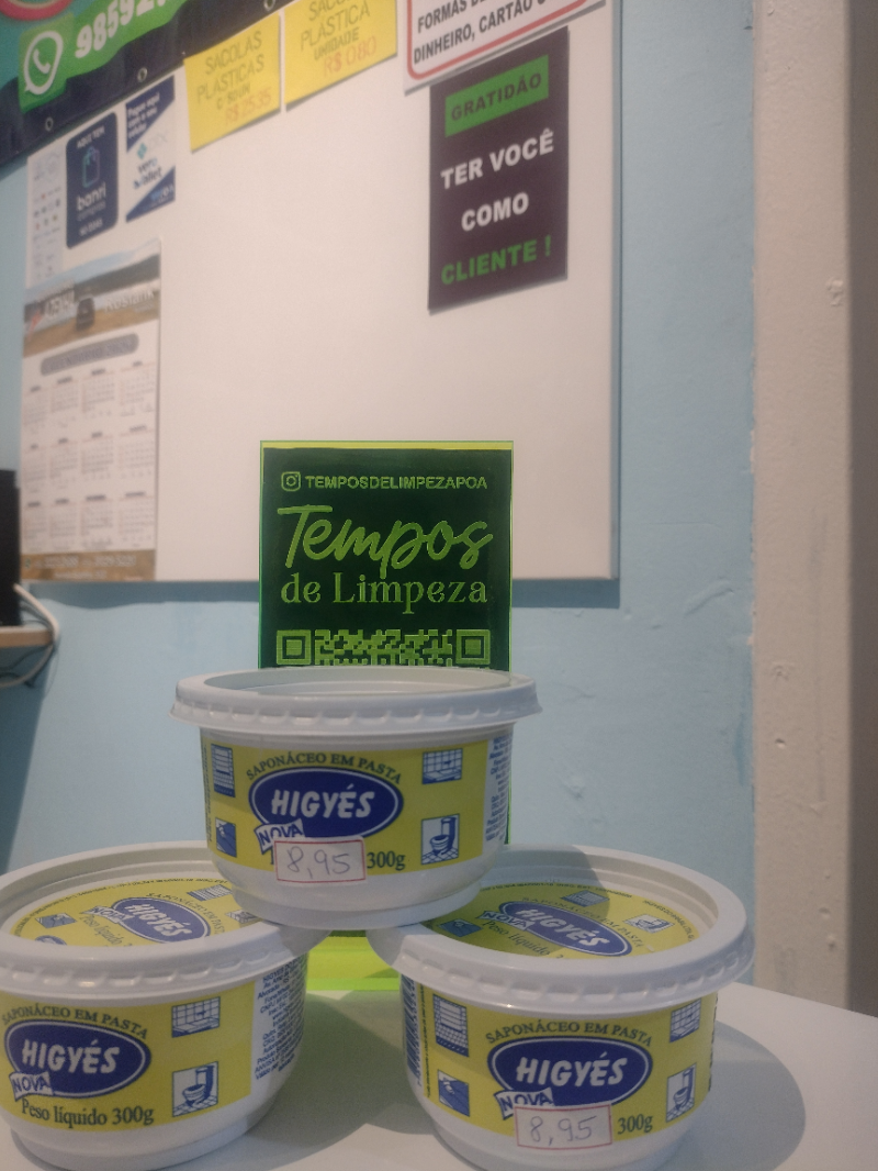 Saponáceo em pasta Higyes 300 gramas