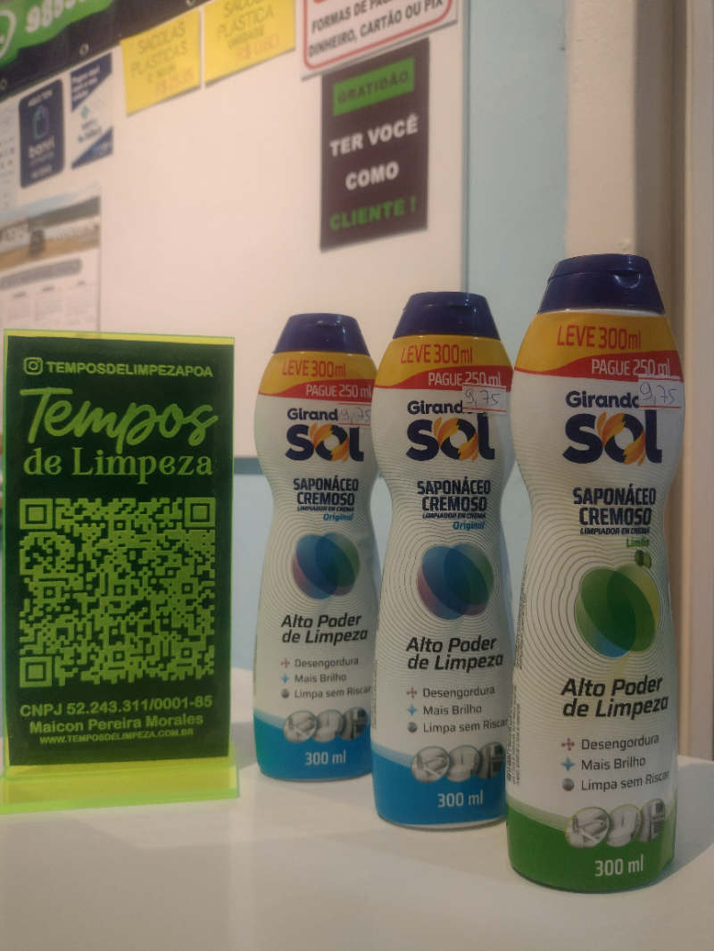 Saponáceo cremoso Girando Sol 300 ml