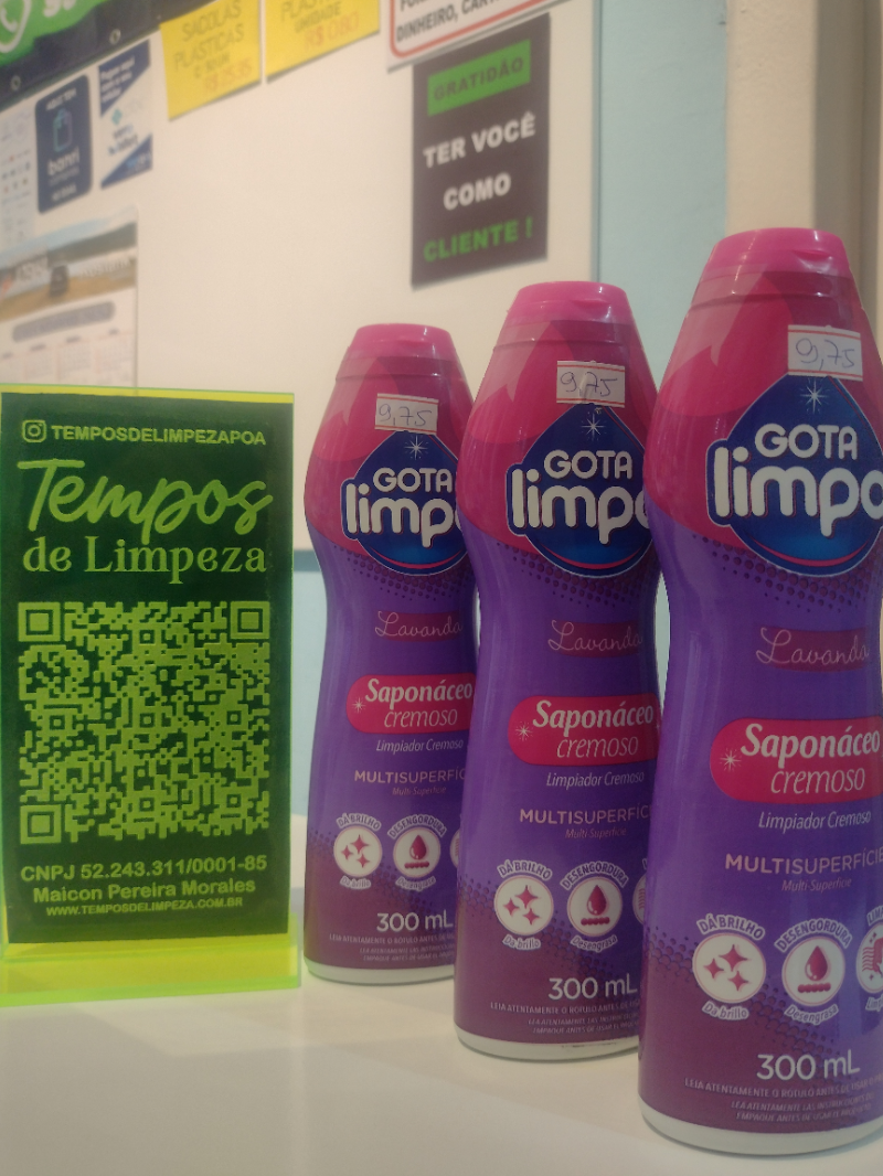 Saponáceo cremoso Gota Limpa 300 ml