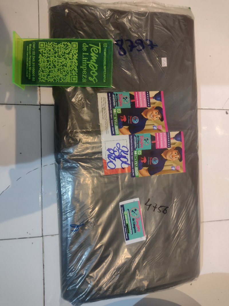 Sacos de lixo preto 240 litros super resistente com 50 unidades