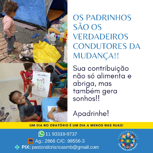 APADRINHAMENTO ORATÓRIO BELÉM