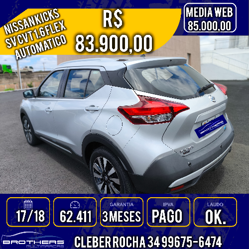 KICKS SV CVT 1.6 FLEX 5P AUT