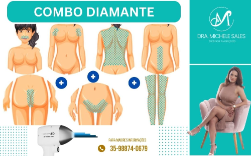 Depilação a laser pacote diamante