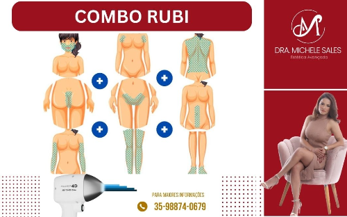Depilação a laser pacote rubi