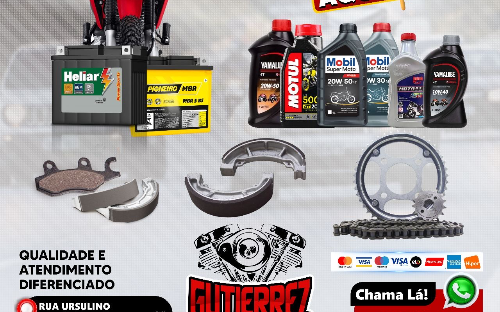 Peças e serviços para motos
