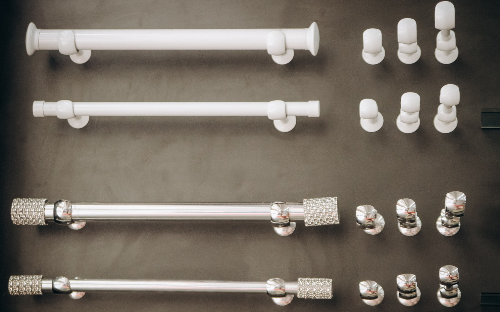 Ponteiras, argolas e varões