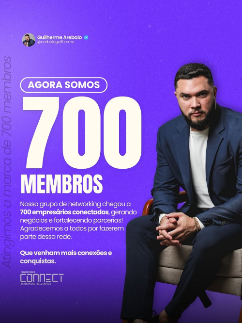 Conectando Sucesso: 700 Membros e Crescendo!