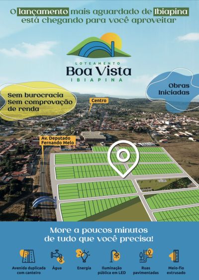 ❯❯ LANÇAMENTO |LOTEAMENTO BOA VISTA IBIAPINA ❮❮