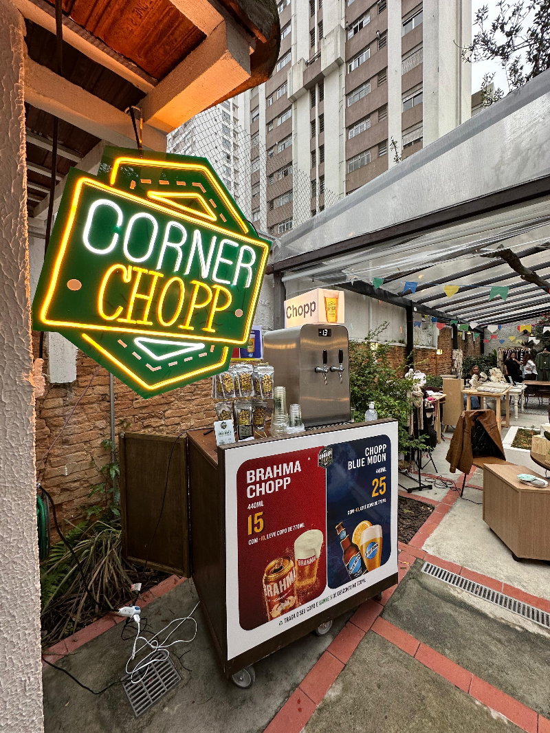 Leve a experiência Corner Chopp para o seu evento.