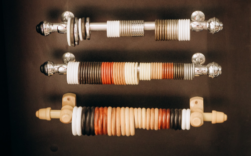 Ponteiras, argolas e varões