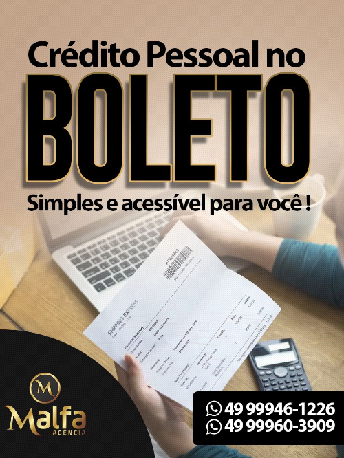Crédito pessoal no boleto