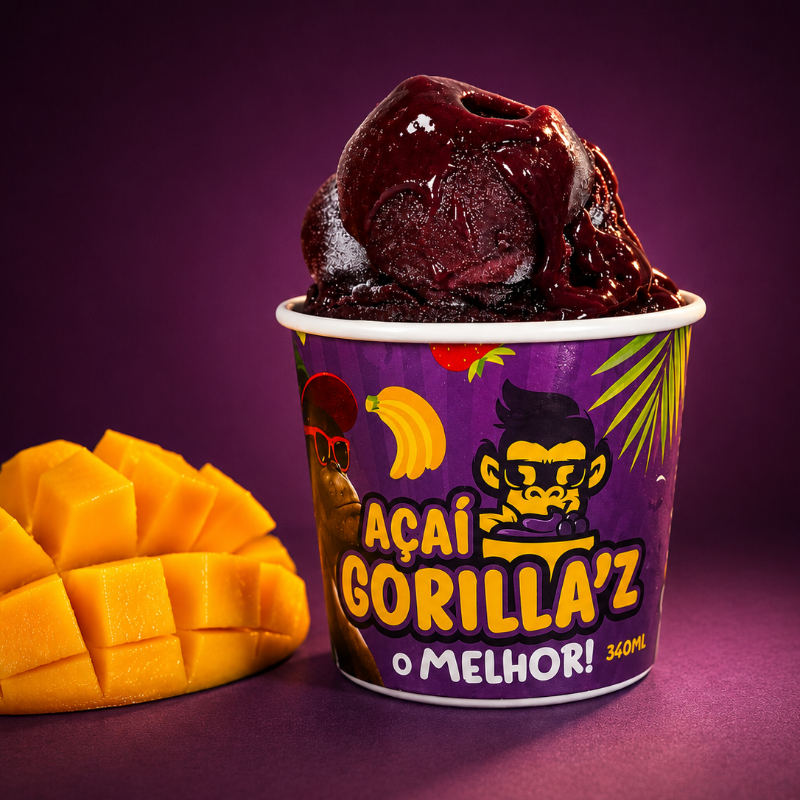 Copo 360ml > Açaí Natural com Manga Picadinha