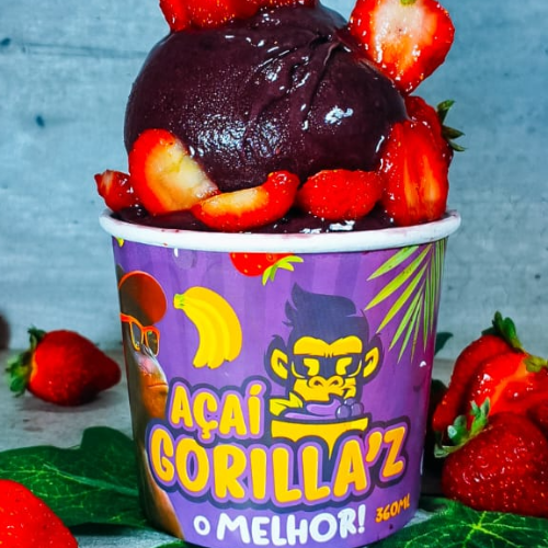 Copo 360ml > Açaí com Morango Picadinho