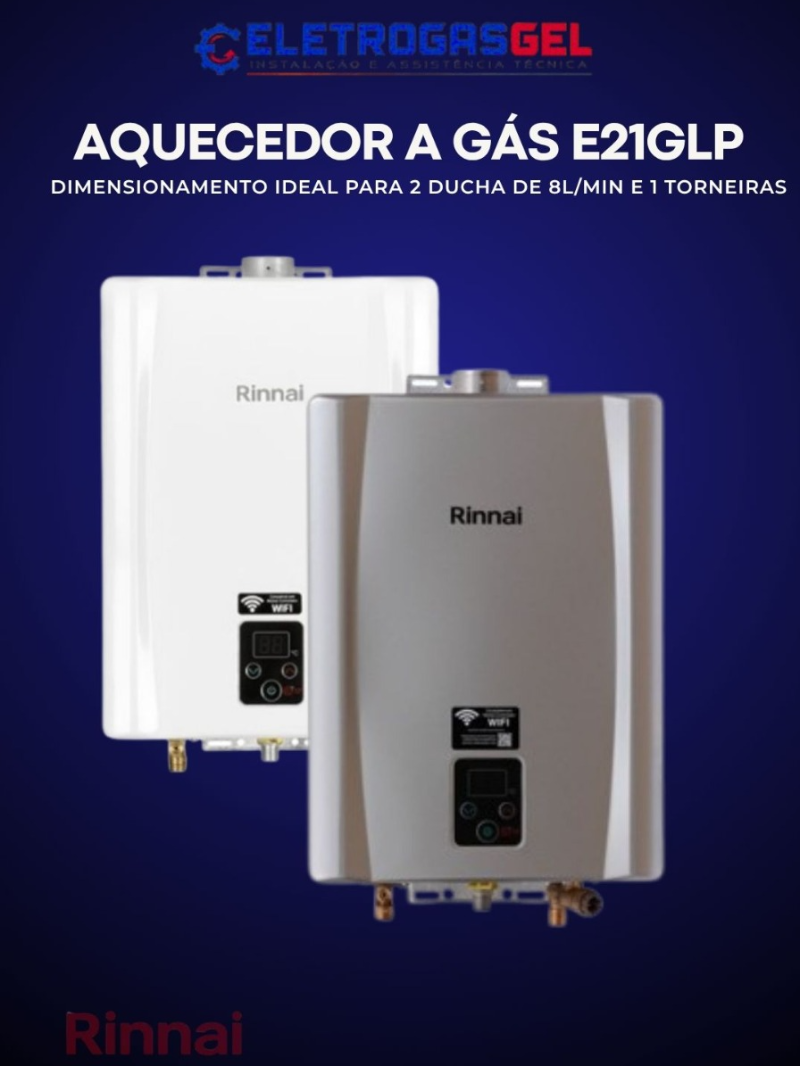 AQUECEDOR A GÁS E21 GLP