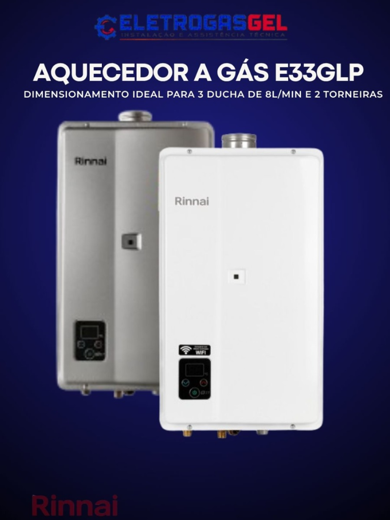 AQUECEDOR A GÁS E33 GLP