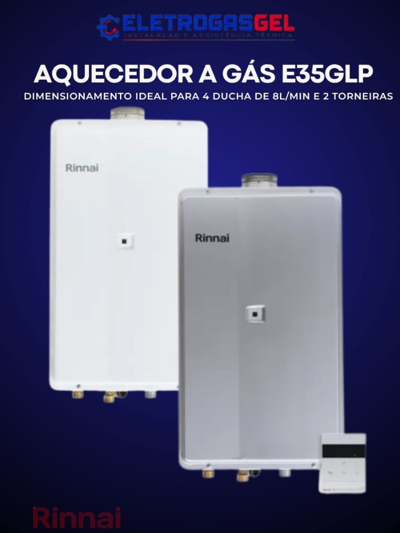 AQUECEDOR A GÁS E35 GLP