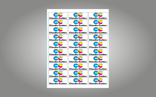 1.000 Etiquetas Personalizadas, no tamanho de 6,5cm x 2,5cm