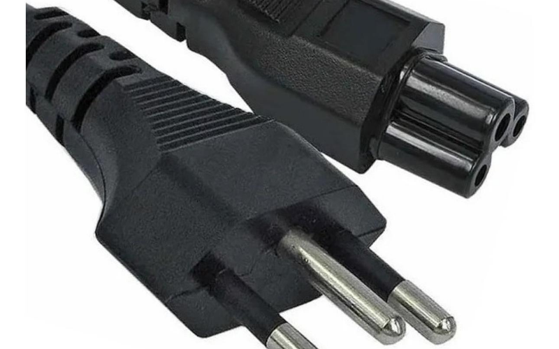 Cabo De Força Notebook Tripolar Fonte Dell Sony Acer Hp 110v220v