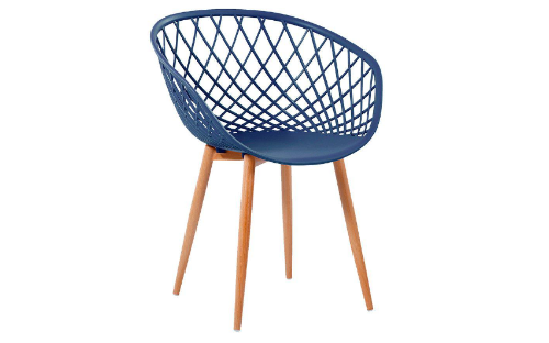 Cadeira Monaco Com Assento em Polipropileno e Base em Aço Fratini