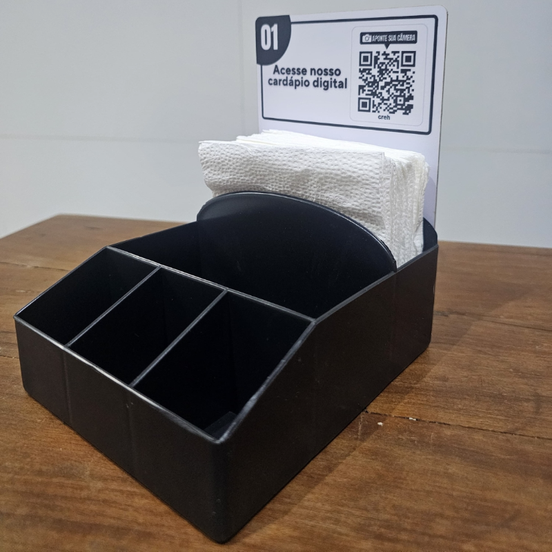Porta Guardanapo Cardápio Digital