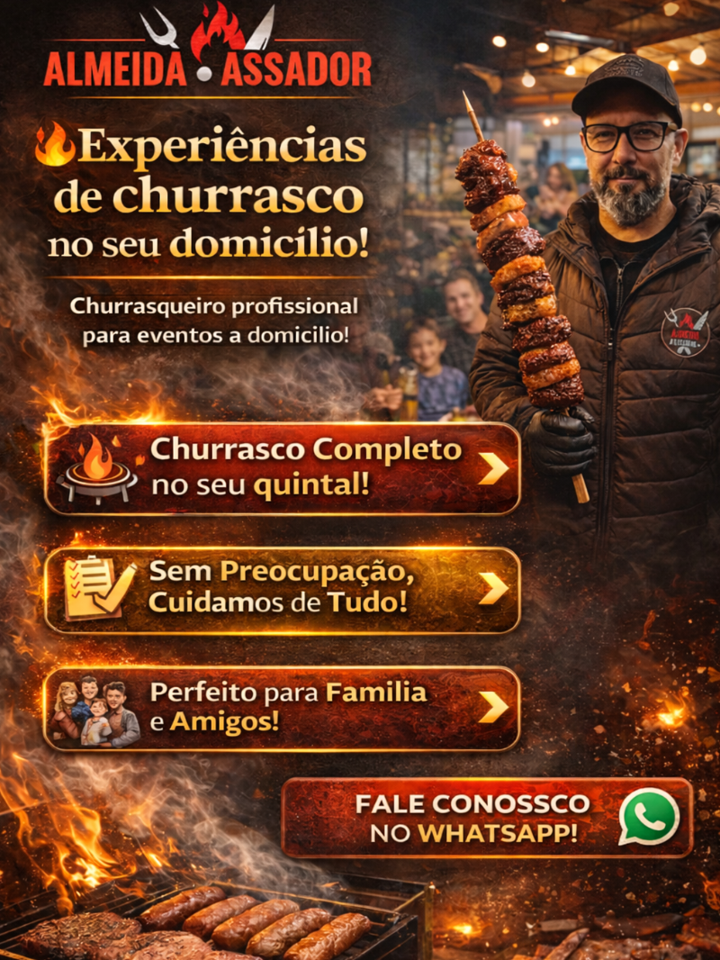 CHURRASQUEIRO A DOMICÍLIO