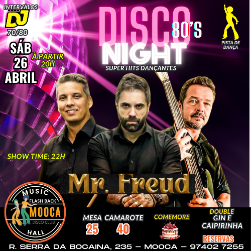 Disco Night 80 - Banda Mister Freud