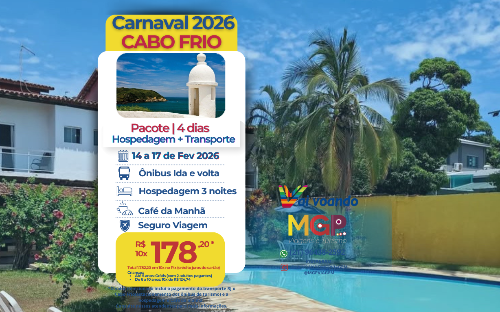 CARNAVAL 2026 - EXCURSÃO CABO FRIO