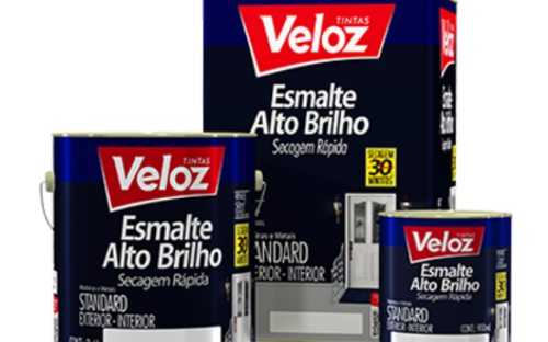 Tinta Esmalte Alto Brilho secagem rápida veloz
