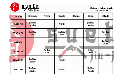 Grade de treino