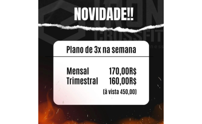 Plano 3 X na Semana